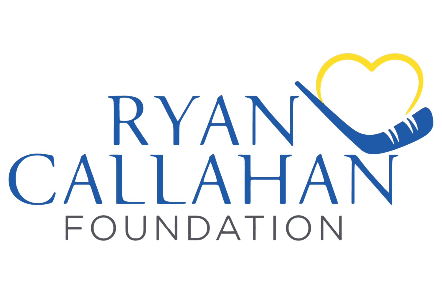 Ryan Callahan Foundation logo featuring a hockey stick and heart design.